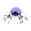 HOMCOM 5FT Long Halloween Inflatable Spider Blow-Up Outdoor LED Garden Display