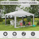 Outsunny 4 X 3m Party Tent Waterproof Garden Gazebo Canopy Wedding Cover Shade