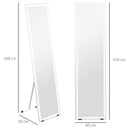 HOMCOM LED Lighted Full Length Mirror Dimmable Full Size Body Mirror for Bedroom