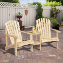 Outsunny Adirondack Chairs -  Natural