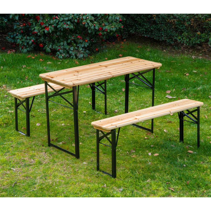 Outsunny Camping Beer Table Set