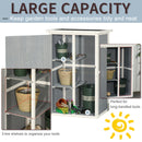 Outsunny Garden Storage Shed - Grey