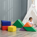 HOMCOM Kids Colourful Soft Play Set