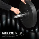 SPORTNOW 120cm EZ Curl Bar, Olympic Barbell Bar for 5cm Weight Plates, 8kg