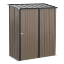 Outsunny Outdoor Storage Shed Steel Garden Shed w/ Lockable Door for Backyard