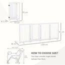 PawHut White Pine Wood Pet Gate