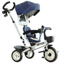 Baby Tricycle Stroller with Handle- Blue