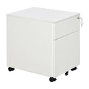 Vinsetto Filing Cabinet with 2 Drawers 39x48x48cm White