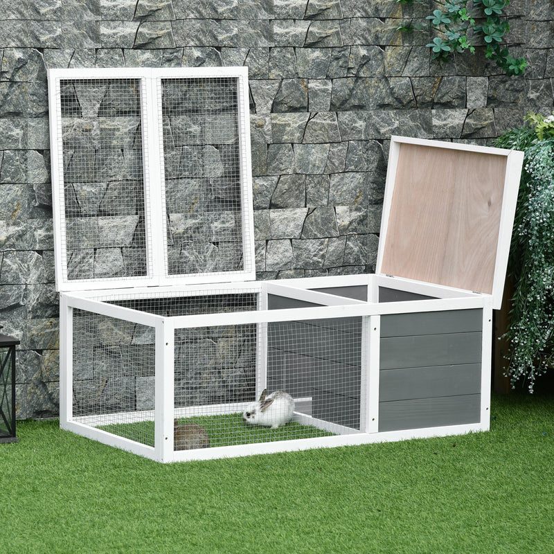 Pawhut Easy Access Rabbit Hutch
