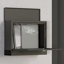 HOMCOM Wall Mounted Letterbox Mailbox with Windows and Keys Easy to Install