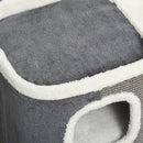 PawHut Cat Barrel Kitten Tree Tower