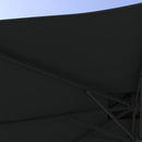 Outsunny 3(m)Garden Parasol Patio Umbrella w/ Hydraulic Mechanism Dual Top Grey