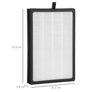 HOMCOM Air Purifier Filters Replacement for 823-032V70WT White