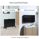 HOMCOM Home Savers Convector Radiator Heater Freestanding or Wall-mounted w/ Adjustable Thermostat