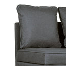 HOMCOM Folding Sleeper Sofa Bed Chair With Pillows, Pocket, Grey