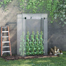 Outdoor Mini Greenhouse Plant Cover with Zipper 100 x 50 x 150CM