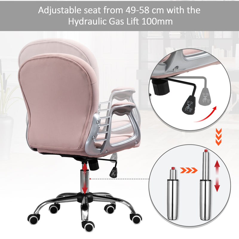 Vinsetto Office Chair - Pink