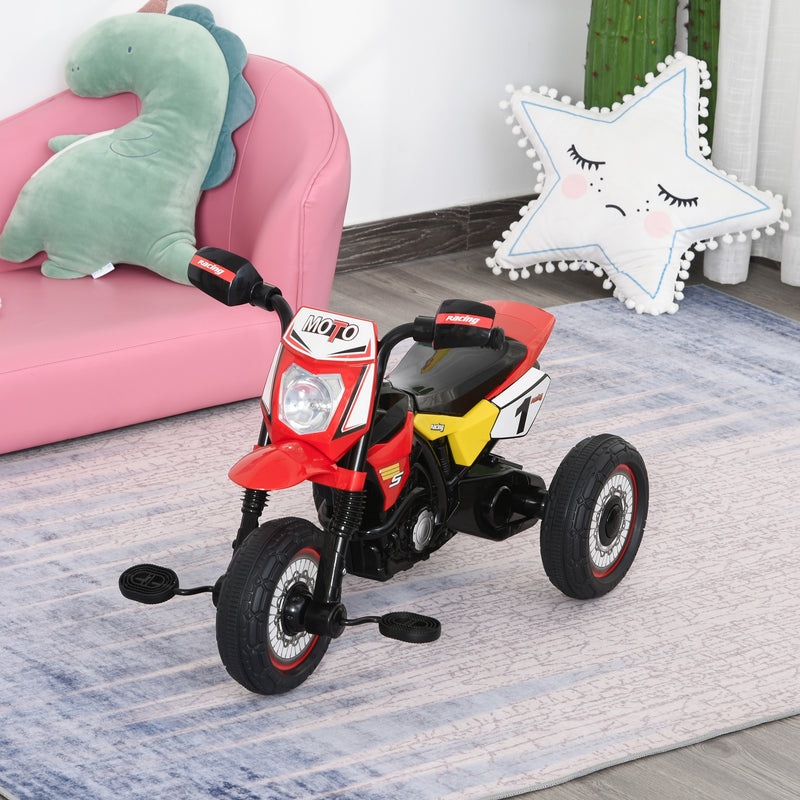 HOMCOM Toddlers Trike - Pedal Bike with 3 wheels - Red