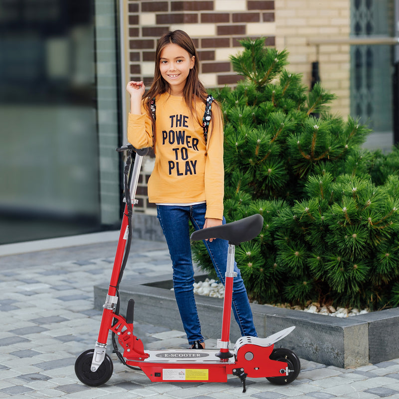 HOMCOM Kids Electric Ride On eScooter 120w - Red