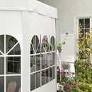 Outsunny 3.9m Outdoor Gazebo Canopy Party Tent with 6 Removable Side Walls