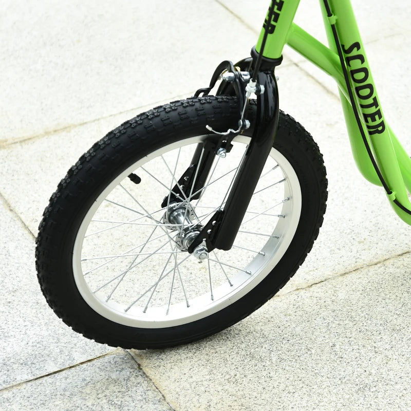 HOMCOM Childrens Scooter with Brakes - Green