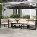 Outsunny Replacement Cushions for Outdoor Furniture Garden Seat Cushion Pad