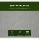 Outsunny Swing Bench - Grey