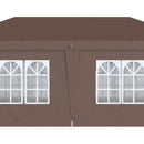 Outsunny 3 x 6m Pop Up Gazebo Height Adjustable Party Tent w/ Storage Bag Brown