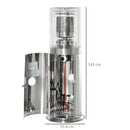 Outsunny 10KW Outdoor Gas Patio Heater Standing Propane Heater