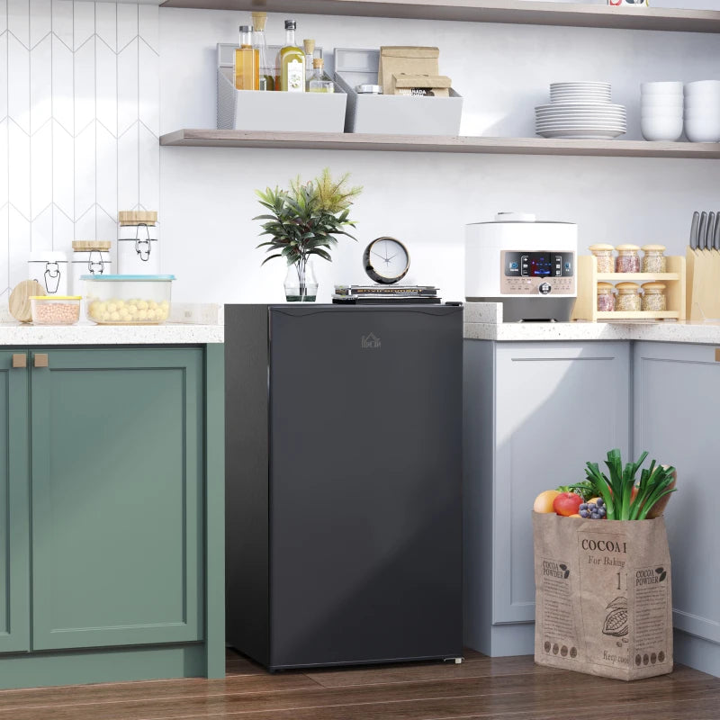 HOMCOM Freestanding Under Counter Fridge with Chiller Box 91L - Black
