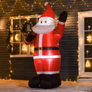 HOMCOM Christmas Inflatable Santa Claus 8'