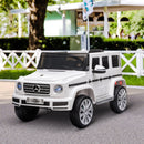 HOMCOM Kids Electric Ride on Mercedes Benz G500 12v - White