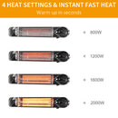 Outsunny 2000W Electric Patio Heater Wall Mounted Heater