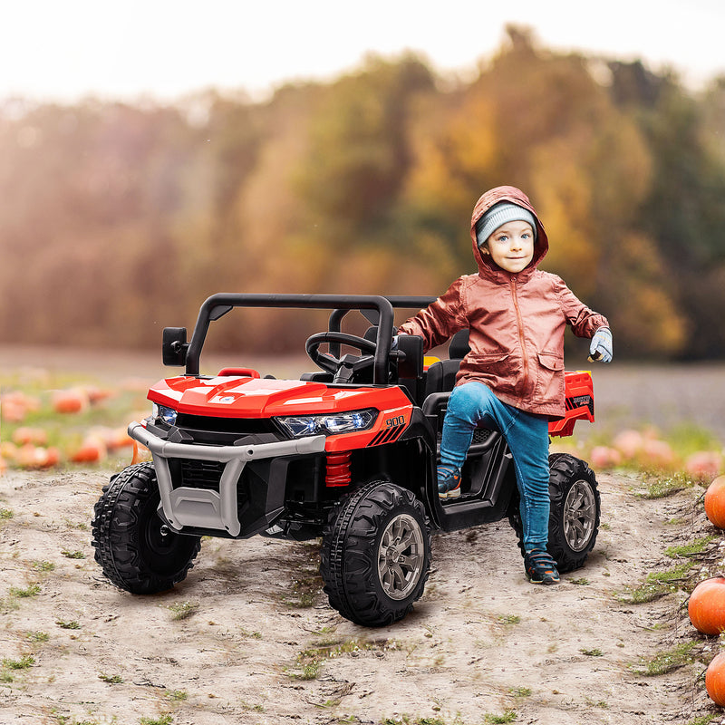 Kids Electric Ride On Car with Two Seats 12v - Red