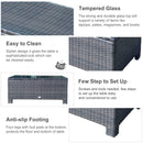 Outsunny Rattan Coffee Table - Brown