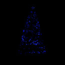HOMCOM Christmas Fibre Optic Tree 5' with Blue Star