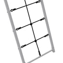 Outsunny 4-in-1 Metal Kids Swing Set with Double Swings, Climber, Climbing Net